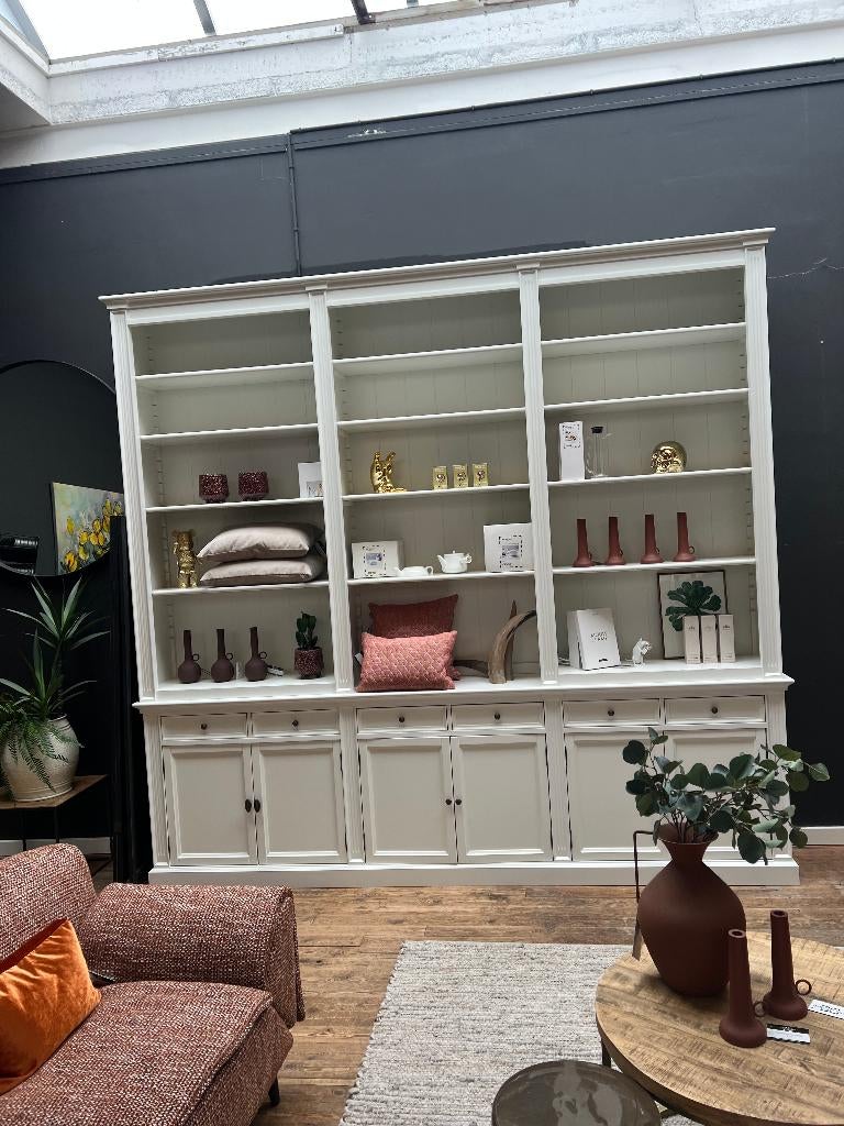 Boekenkast hoogte 280 cm, Huis en Inrichting, Kasten | Boekenkasten, Ophalen, Met klep(pen), Grenenhout, 50 tot 100 cm