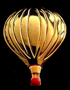 Ballon pin- goudkleur, Verzenden, Nieuw, Speldje of Pin