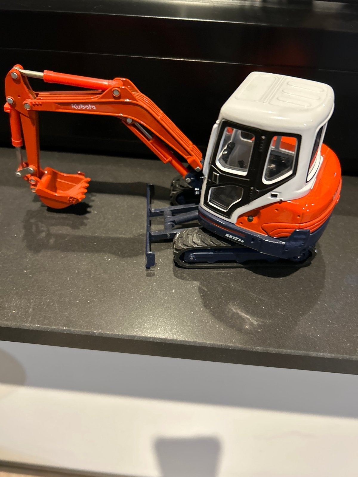 Miniatuur Kubota Minigraver KX121-3 Model, Ophalen of Verzenden, Zo goed als nieuw