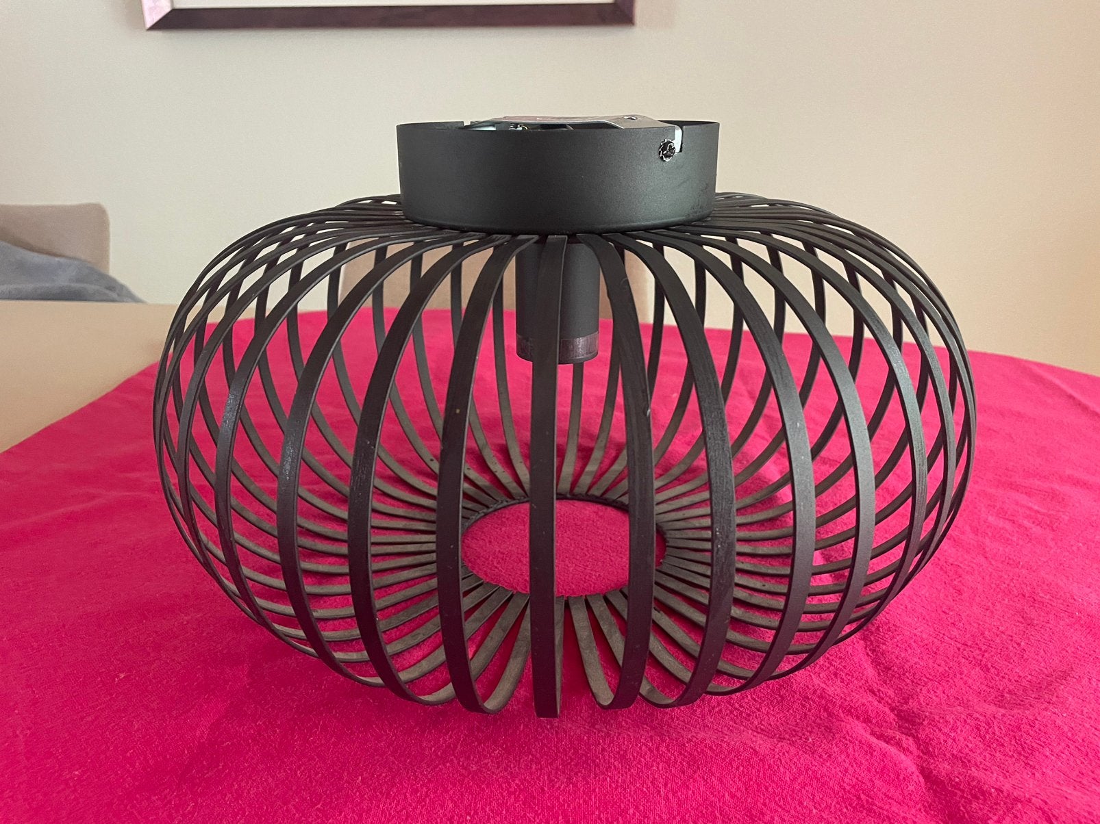 Wand- cq plafondlamp, mat zwart., Zwart, Rond, Ophalen of Verzenden, Zo goed als nieuw