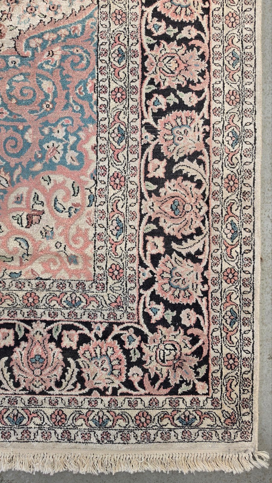 Handgeknoopt oosters Zijde Kashmir tapijt medalion 210x310cm, Gebruikt, 200 cm of meer, Www.hypepopup.nl, 200 cm of meer