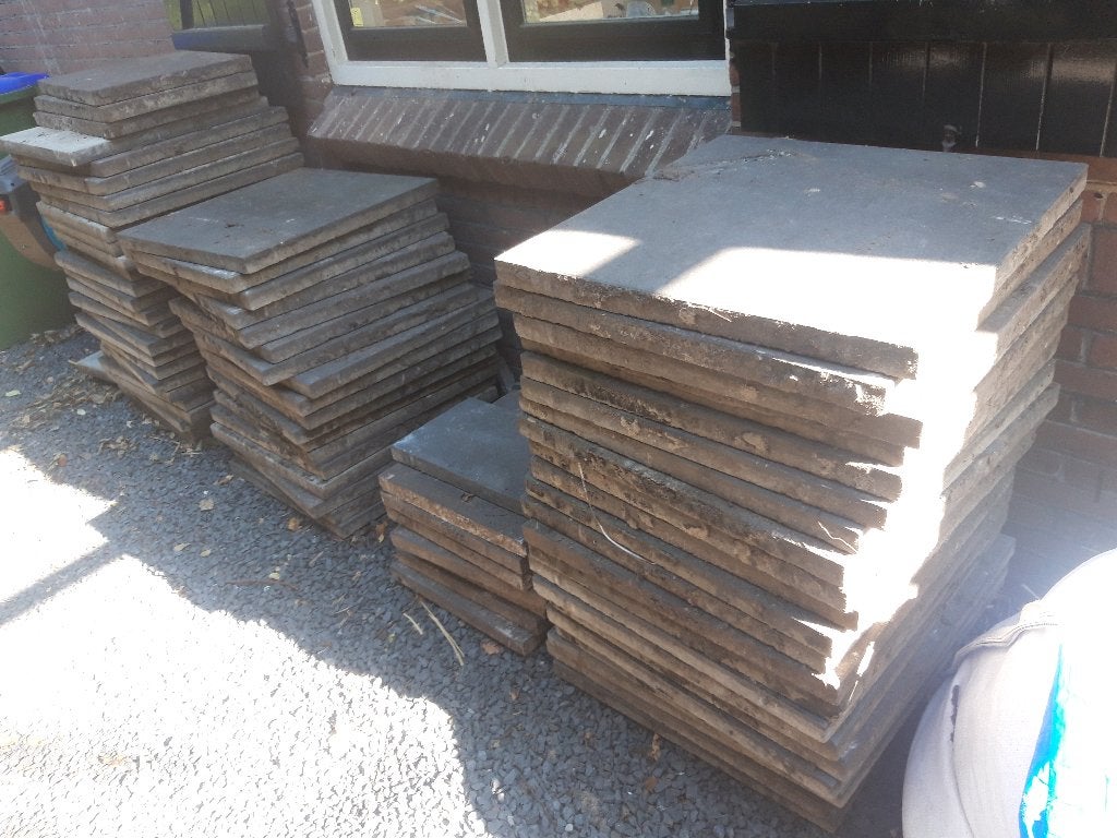 Beton tegels 60 x 60 x 4 cm (l x w x h), Tuin en Terras, Ophalen, Zo goed als nieuw, 10 m² of meer, Beton