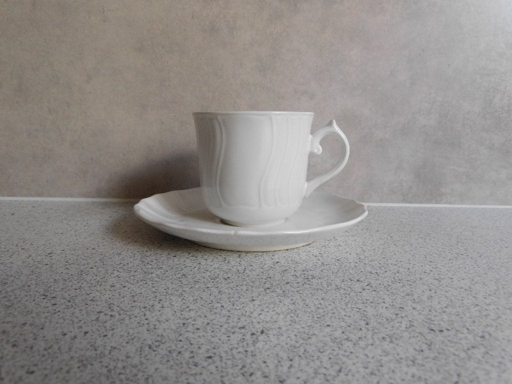 Kop en schotel Diamant Villeroy & Boch, Klassiek, Villeroy & Boch, Ophalen of Verzenden, Zo goed als nieuw