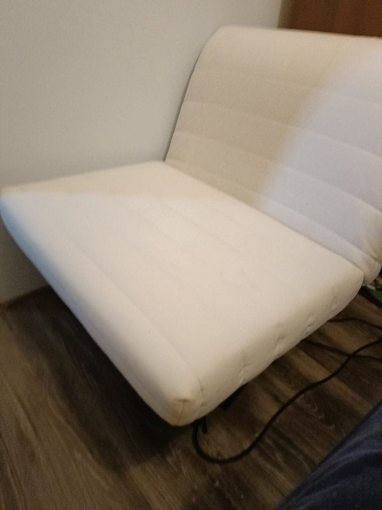 Opklapbare sofa/bed, Huis en Inrichting, Slaapkamer | Slaapbanken, Ophalen, Gebruikt, Eenpersoons, Crème
