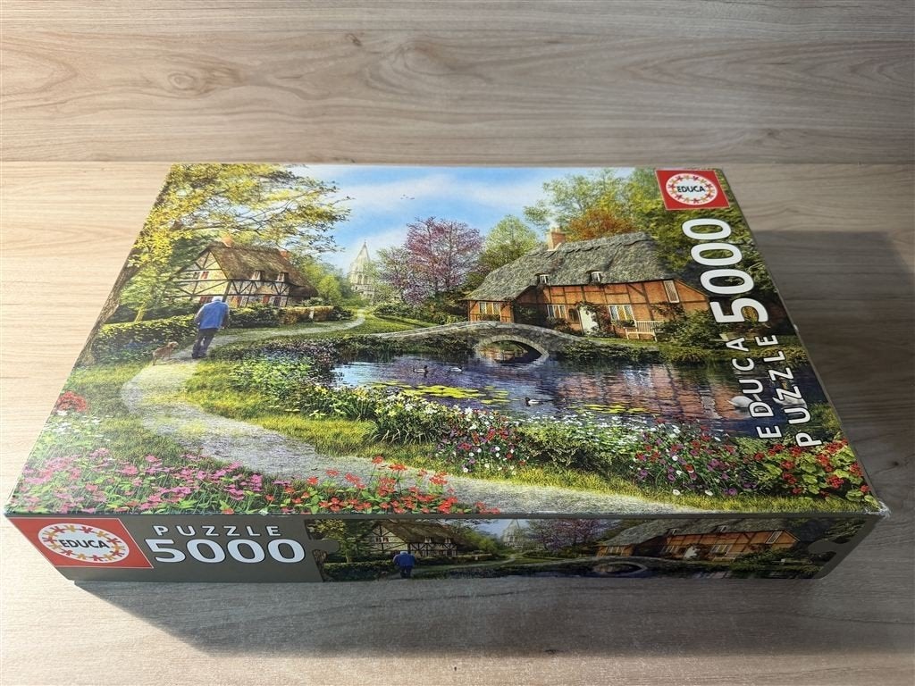 educa - meadow cottages - 5000 stuks -s6668, Verzenden, 500 t/m 1500 stukjes, Zo goed als nieuw