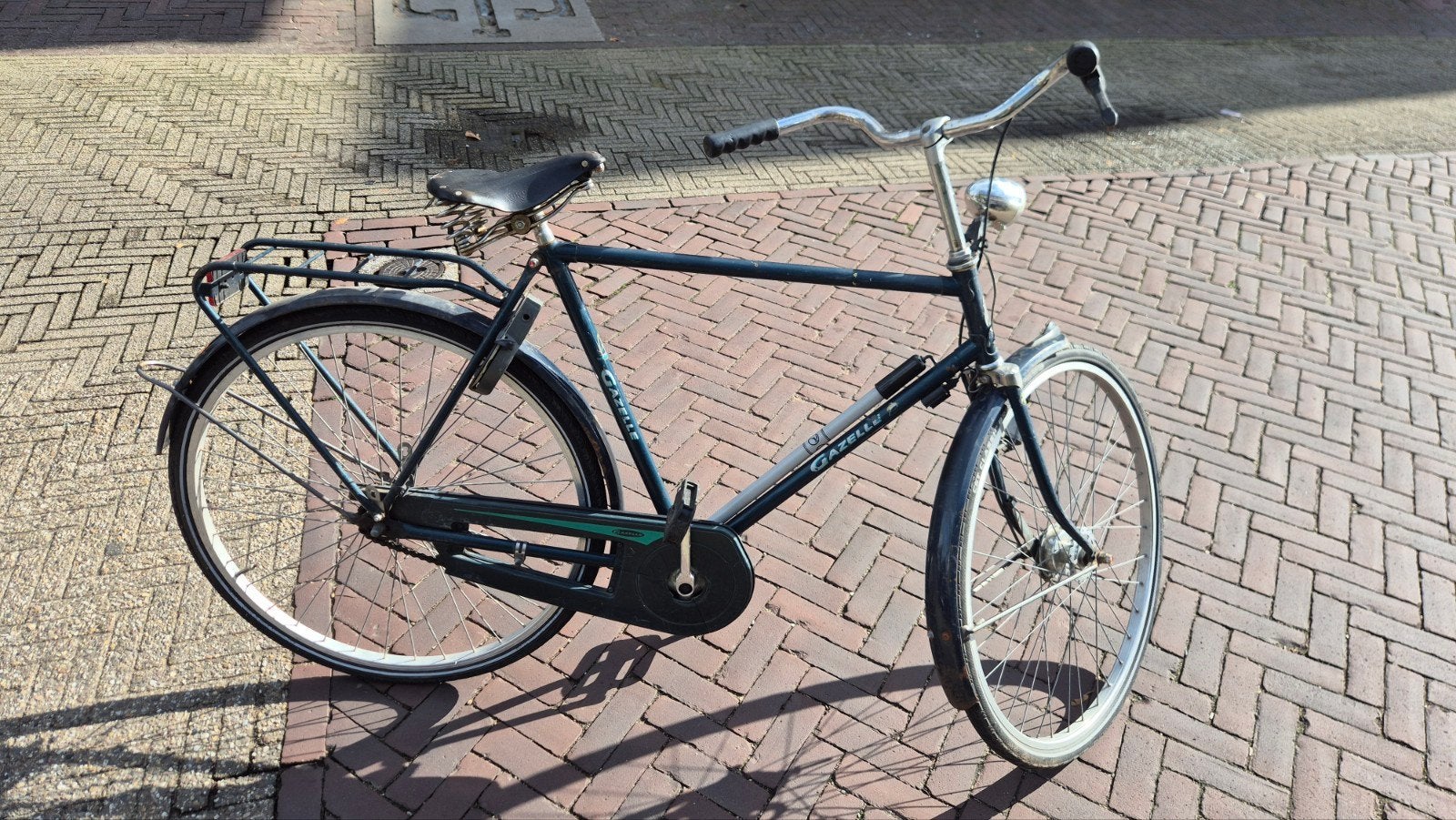 Gazelle stadsfiets met Brooks zadel herenfiets fiets station, Ophalen, Gebruikt, Velgrem, Gazelle