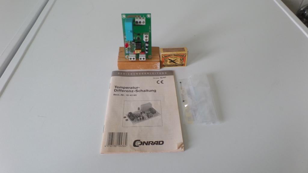 Delta-T schakelaar, CONRAD, met 2 x KTY11-(#8918), Hobby en Vrije tijd, Elektronica-componenten, Ophalen of Verzenden, Zo goed als nieuw