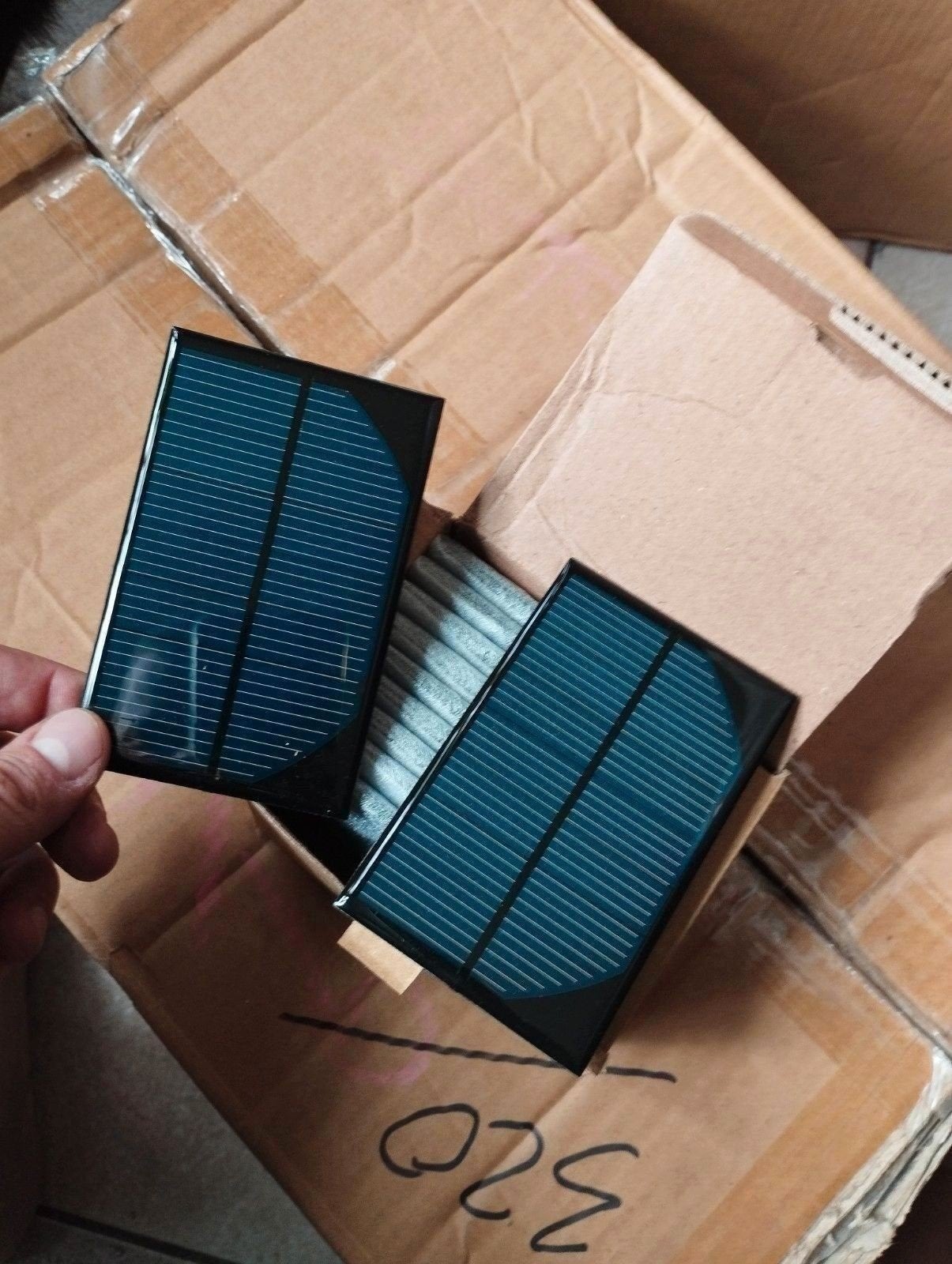 20 Kleine Zonnepanelen 11x7 cm, 4 Volt -, Ophalen of Verzenden, Nieuw