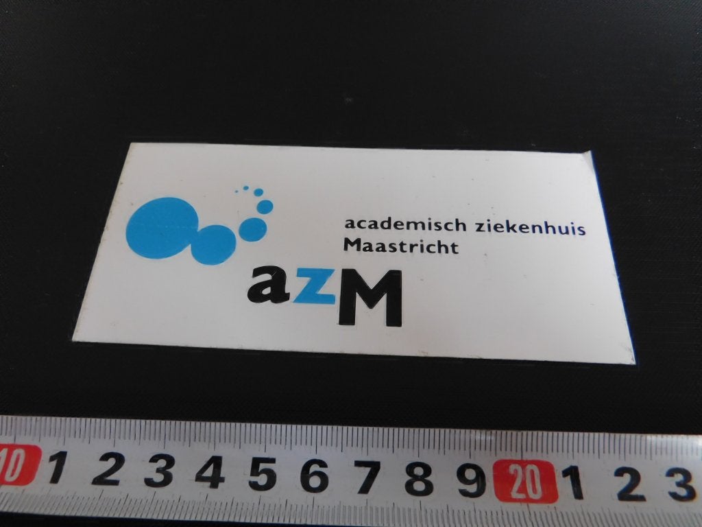 sticker AZM logo academisch ziekenhuis maastricht *, Ophalen, Zo goed als nieuw