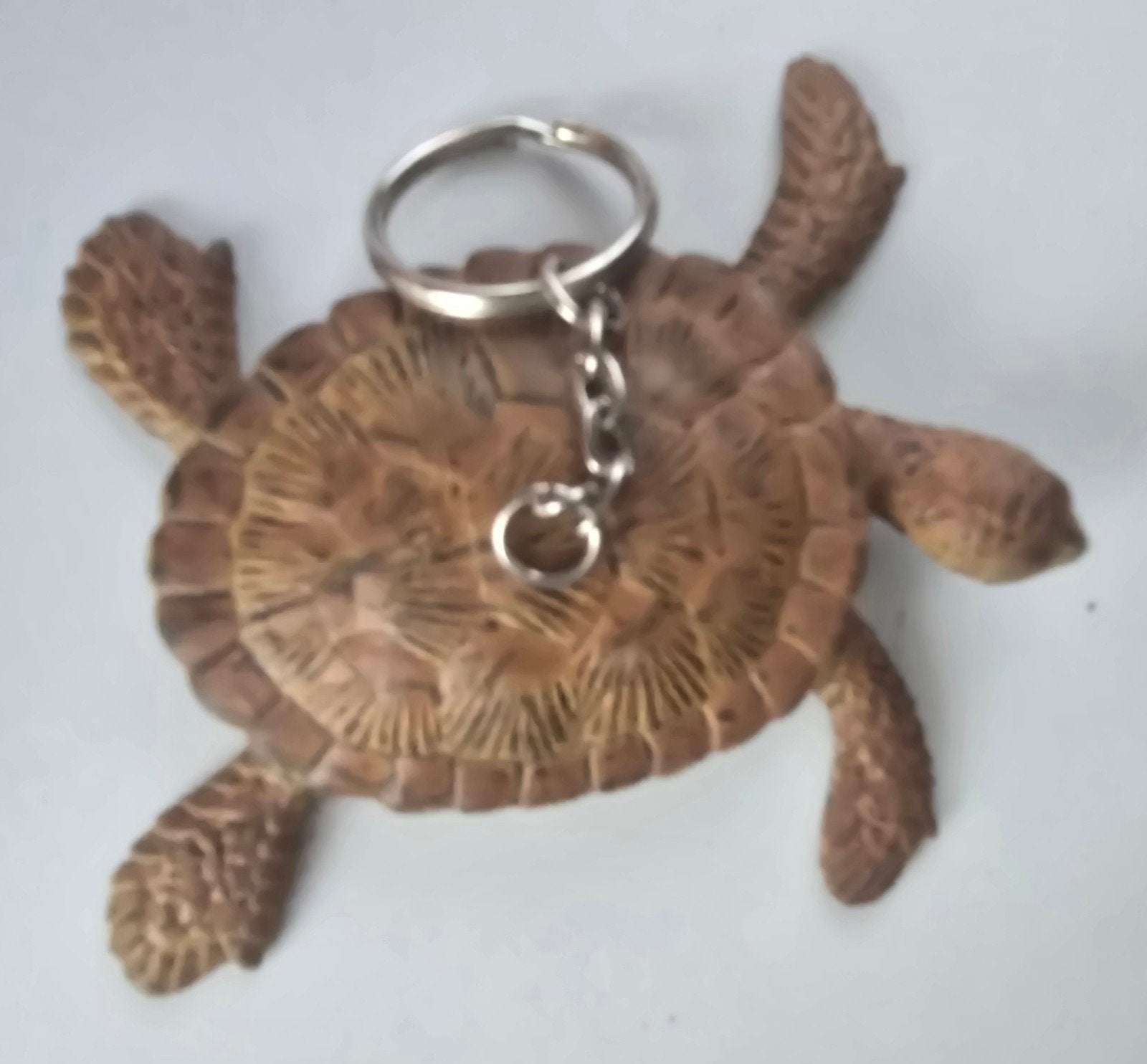 Sleutelhanger schildpad - Houten sleutelhanger, Ophalen of Verzenden