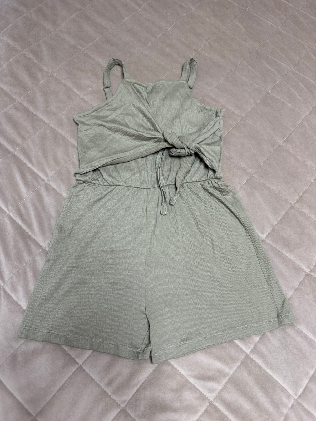 Jumpsuit + Strikceintuur Khaki Wibra Maat 156 97 % Katoen, Ophalen of Verzenden, Zo goed als nieuw, Meisje, Overige typen