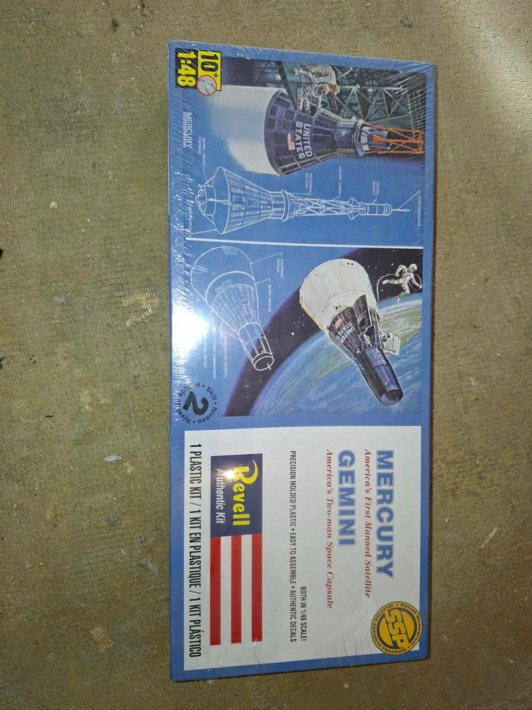 Revell Mercury Gemini Ruimtevaartuig Modelbouwkit 1:48 Nieuw, Verzenden, Overige typen, Nieuw, 1:32 tot 1:50