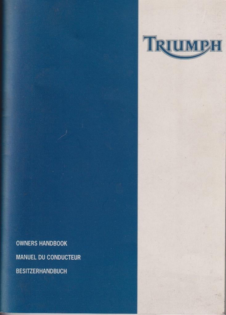 Triumph Bonneville-America Instruktieboekje meertalig 2001, Ophalen of Verzenden, Gebruikt