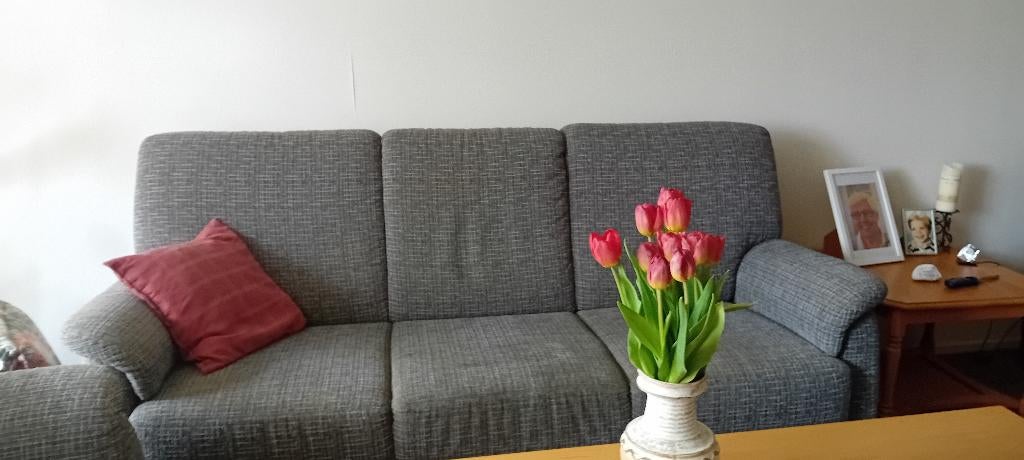 Gratis af te halen 1 bankstel, Ophalen, Gebruikt, 150 tot 200 cm, Driepersoons