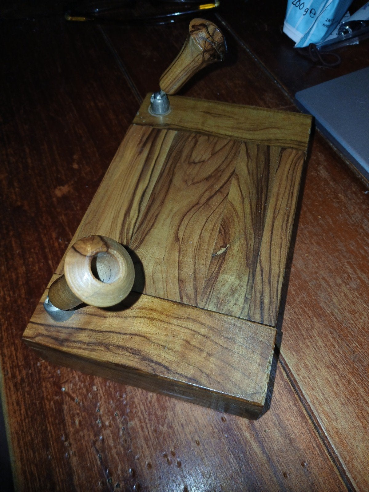 vintage pennenhouder.hout, Ophalen of Verzenden