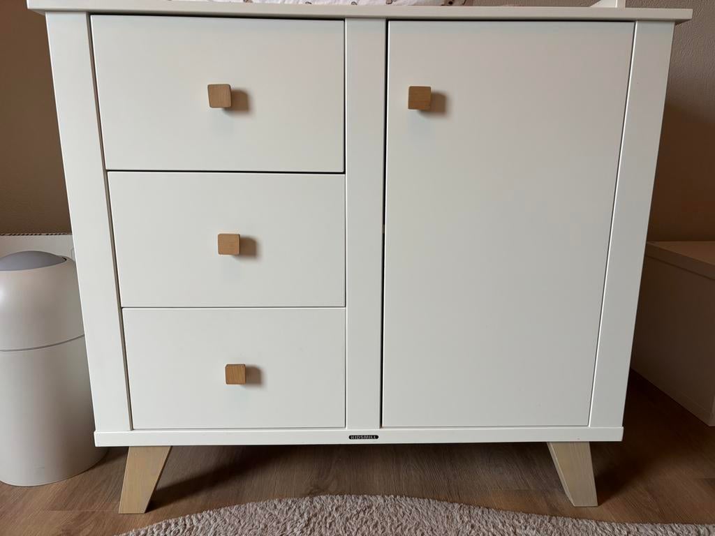Kidsmill Lars comode met bladverlenger, Huis en Inrichting, Kasten | Ladekasten, Gebruikt, Minder dan 100 cm, 100 tot 150 cm, 50 tot 75 cm