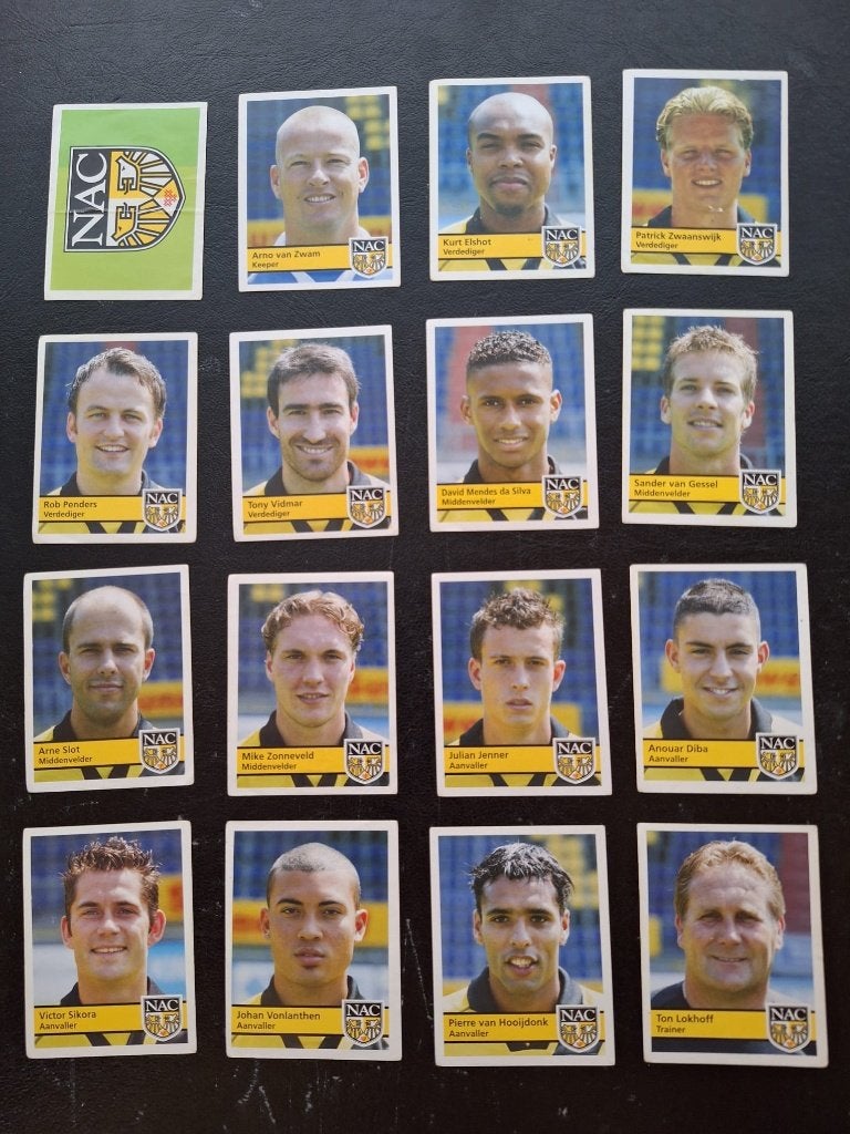 Complete set stickers NAC Breda 2005/06, Ophalen of Verzenden, Nieuw, NAC Breda, Poster, Plaatje of Sticker