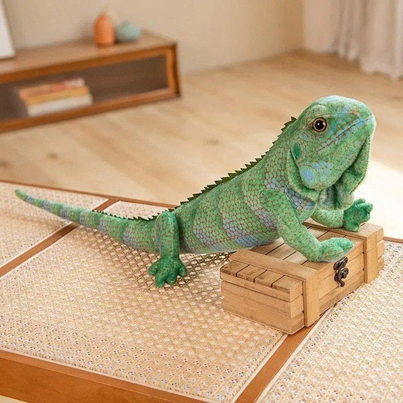 Prachtige grote hagedis / kameleon knuffel (65cm), Ophalen of Verzenden, Nieuw, Overige typen