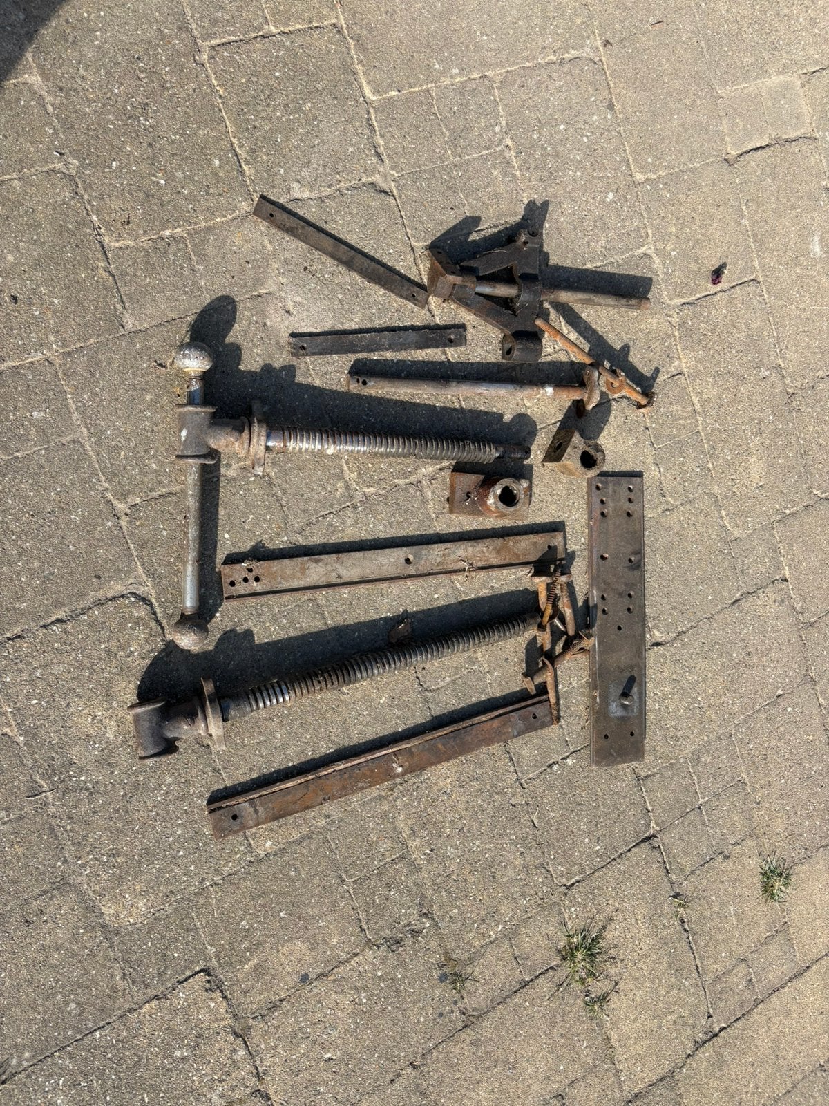 Mechanisme bankschroef, Doe-het-zelf en Verbouw, Ophalen, Gebruikt, Minder dan 70 cm, Bankschroef
