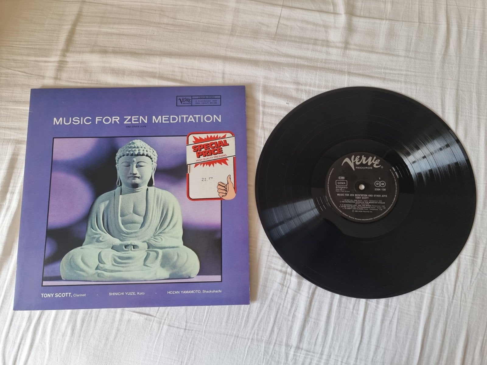 Tony Scott – Music for Zen Meditation – Verve 2304 138 – LP, LP, Gebruikt, Overige genres, Ophalen of Verzenden