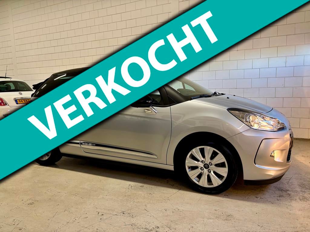 Citroen DS3 Cabrio 1.2 PureTech So Chic Bj.14|Clima|Cabrio|P, Voorwielaandrijving, Euro 5, Stof, Zwart