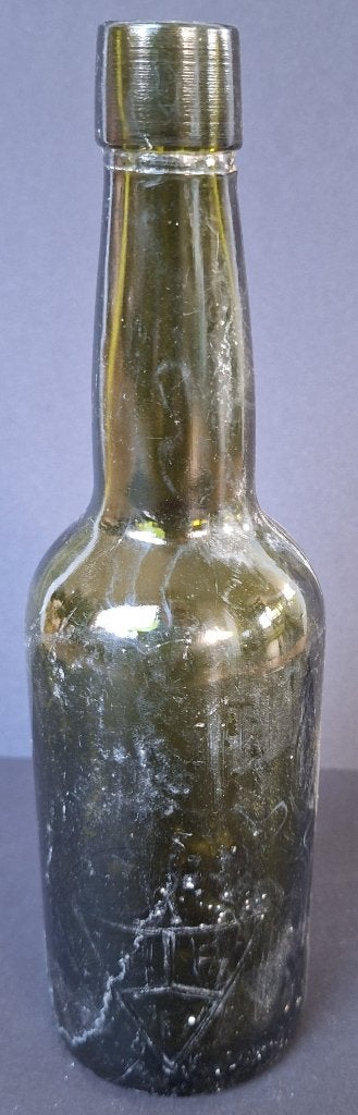 Oude groene fles - KPF - met ziel - Adv S 449, Ophalen of Verzenden