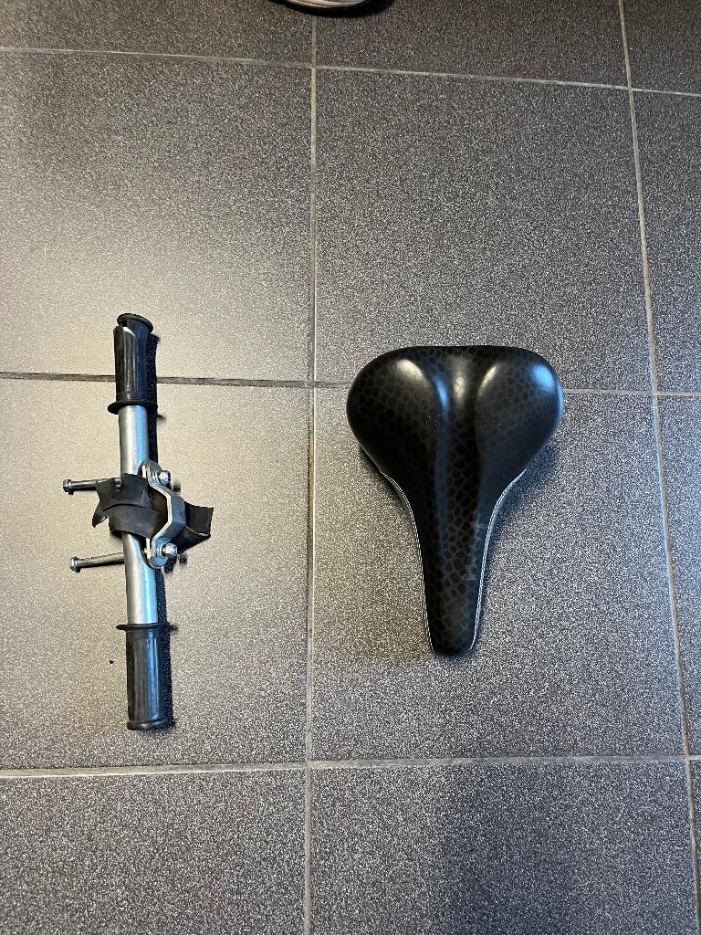 Zadel op stang model (kinderzitje), Ophalen, Gebruikt
