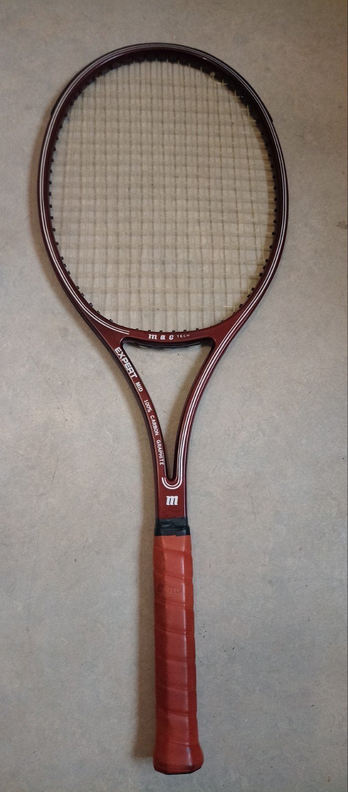 Vintage Graphite Tennisracket M A G Tech Expert Mid, Sport en Fitness, Tennis, Ophalen of Verzenden, Zo goed als nieuw, Racket