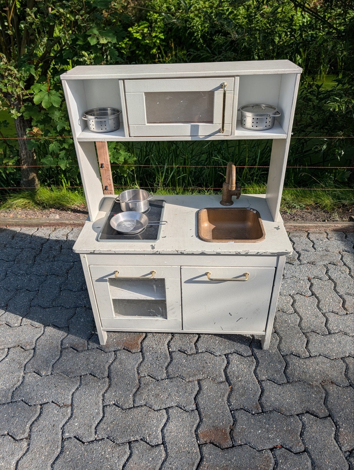 IKEA Speelgoed Keukentje met pannen - 72x100 cm, Ophalen, Gebruikt, Hout, Speelkeuken