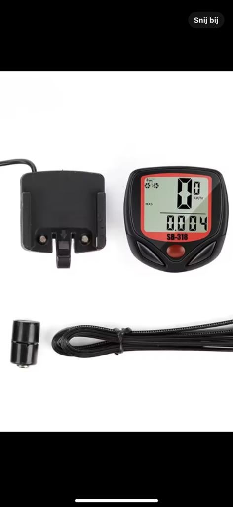 Fietscomputer, snelheidsmeter, kilometerteller, nieuw, Fietsen en Brommers, Fietsaccessoires | Fietscomputers, Ophalen of Verzenden