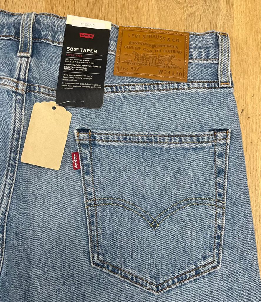 Levi’s 502 lichtblauwe jeans - Maat W34 L30, Ophalen of Verzenden, Nieuw, Blauw, W33 - W34 (confectie 48/50)