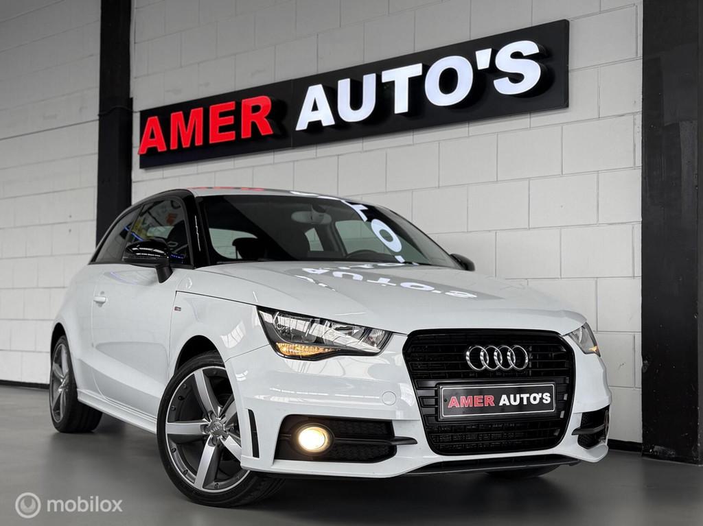 Audi A1 1.2 TFSI S-Line /parelmoer wit/Multimedia/2e eign.!, Auto's, Audi, Voorwielaandrijving, Zwart, 4 cilinders, 4 stoelen