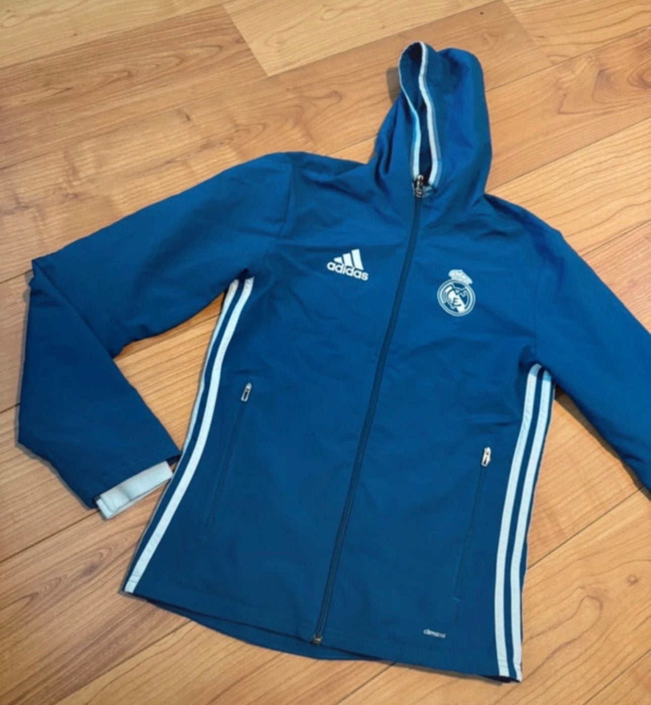 Adidas Real Madrid trainingsvest XS, Ophalen of Verzenden, Zo goed als nieuw, Blauw