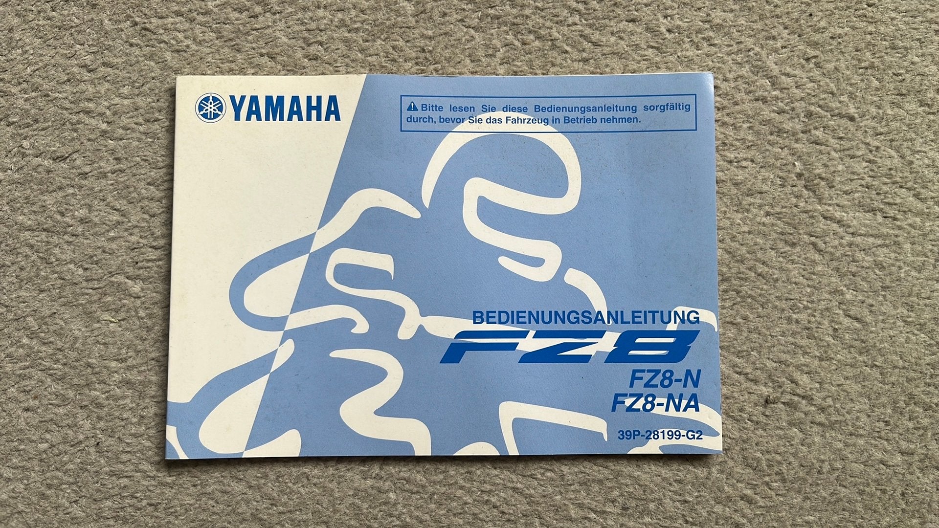Yamaha FZ8 FZ8-N FZ8-NA handleiding instructieboekje FZ 8, Ophalen of Verzenden, Yamaha