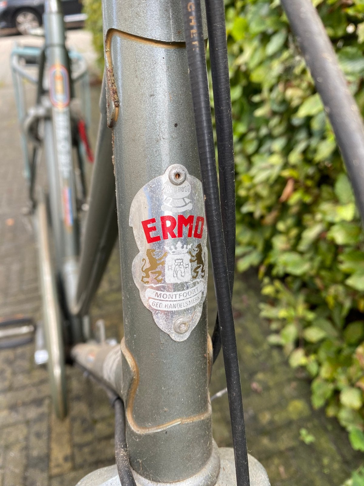 ERMO damesfiets oldtimer iets moderniseren of zo gebruiken, 55 tot 59 cm, Ophalen, Trommelrem