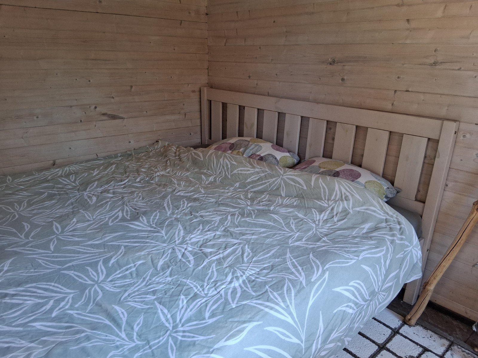 tweepersoonsbed 180x200, Ophalen, Gebruikt, Wit, Tweepersoons