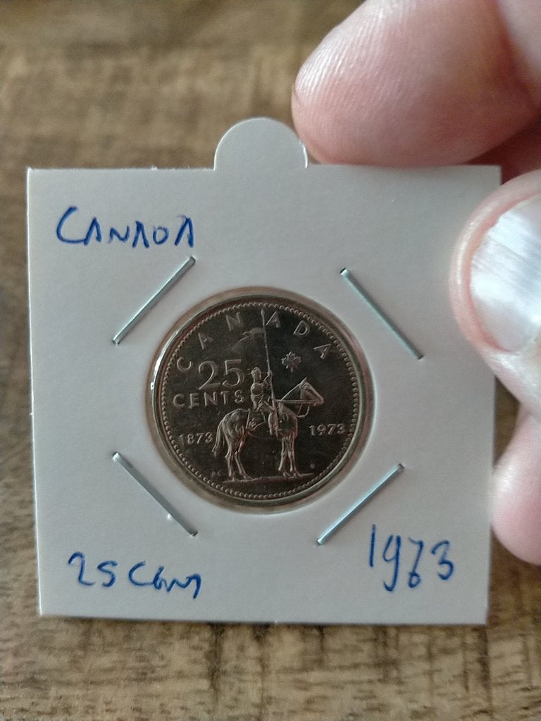 Canada 25 Cent 1973, Verzenden, Noord-Amerika, Losse munt