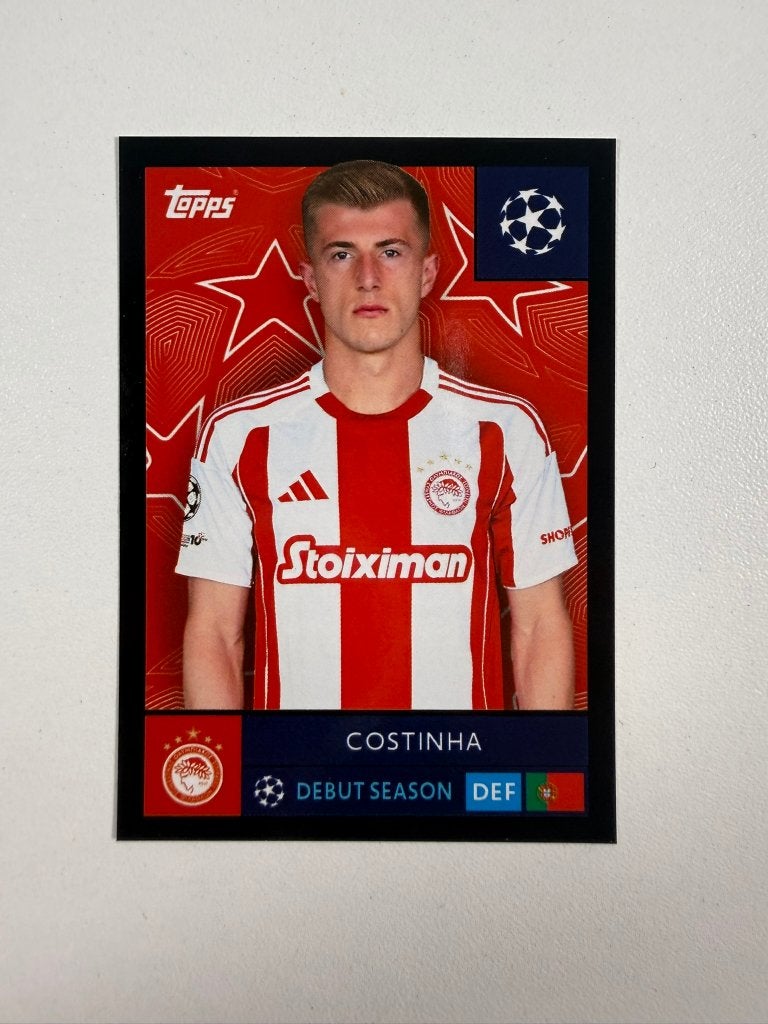 334 Costinha Black Champions League 2025-26 Sticker, Ophalen of Verzenden, Nieuw, Buitenlandse clubs, Poster, Plaatje of Sticker