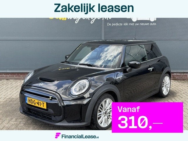 Mini Mini Electric Collection *carplay *navi *stoelverw., Gebruikt, 4 stoelen, Leder en Stof, 195 min