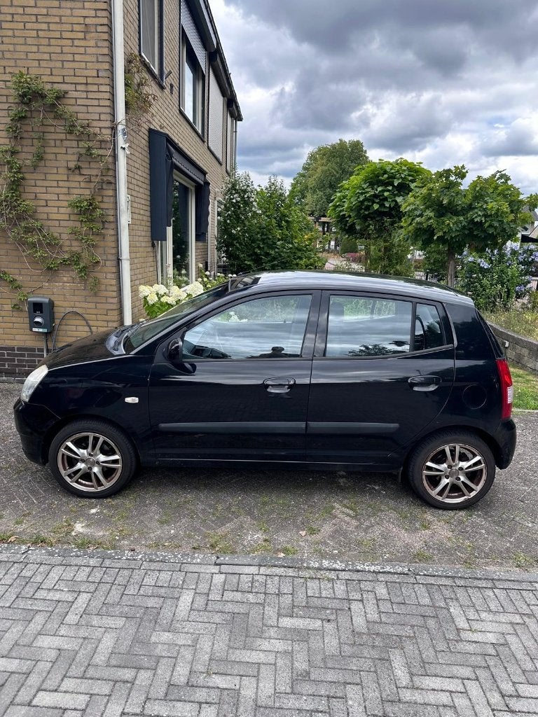 Kia Picanto 1.0 2006 Zwart, Auto's, Voorwielaandrijving, Stof, 836 kg, 4 cilinders
