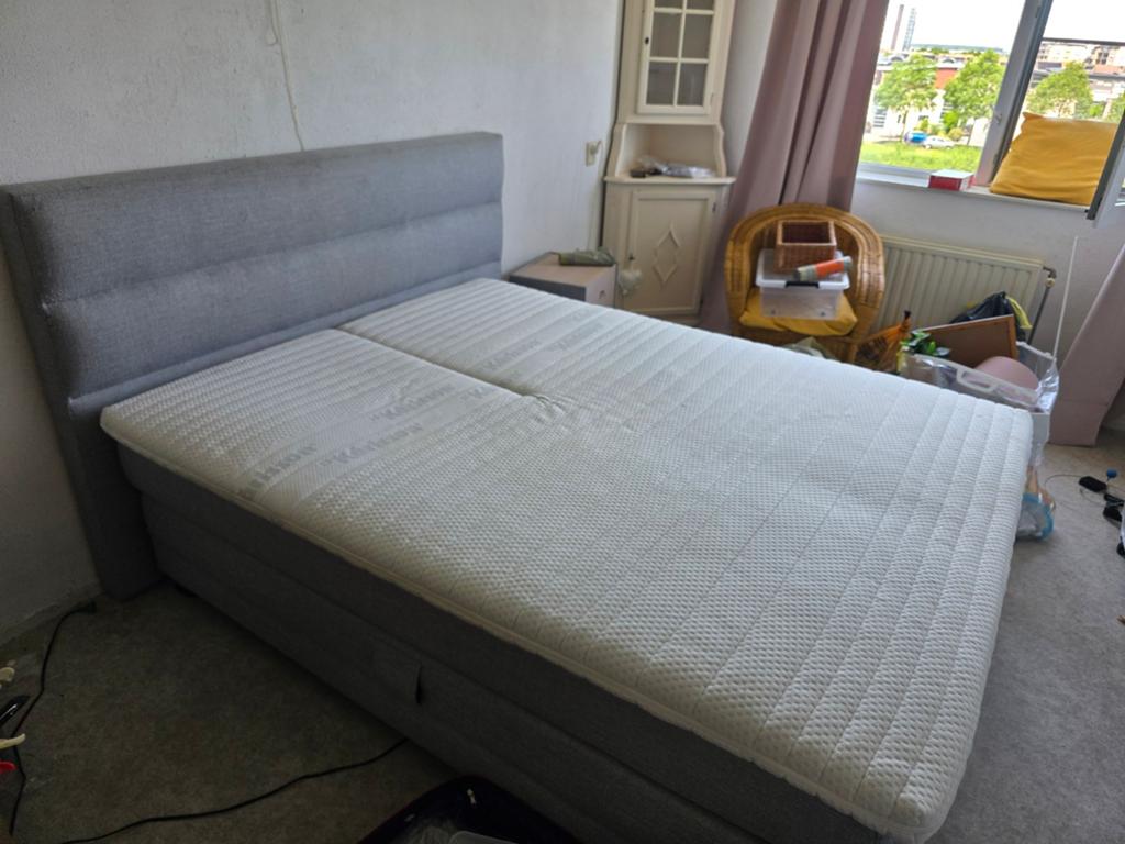 Karlsson boxspring 160x200 electrisch.amper gebruikt!, Ophalen of Verzenden, Zo goed als nieuw, Tweepersoons, 160 cm