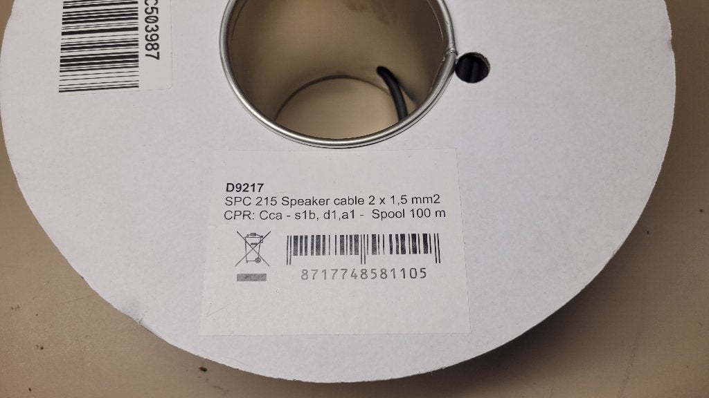 DAP Audio D9217 SPC 215 Speakerkabel 2 x 1.5 mm² - 100m, DAP Audio, Overige typen, Nieuw, Ophalen of Verzenden