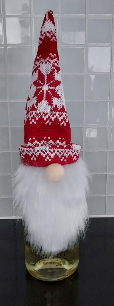 Cadeauverpakking wijnfles / wijnfles muts Kerst (nieuw), Diversen, Kerst, Ophalen of Verzenden, Nieuw