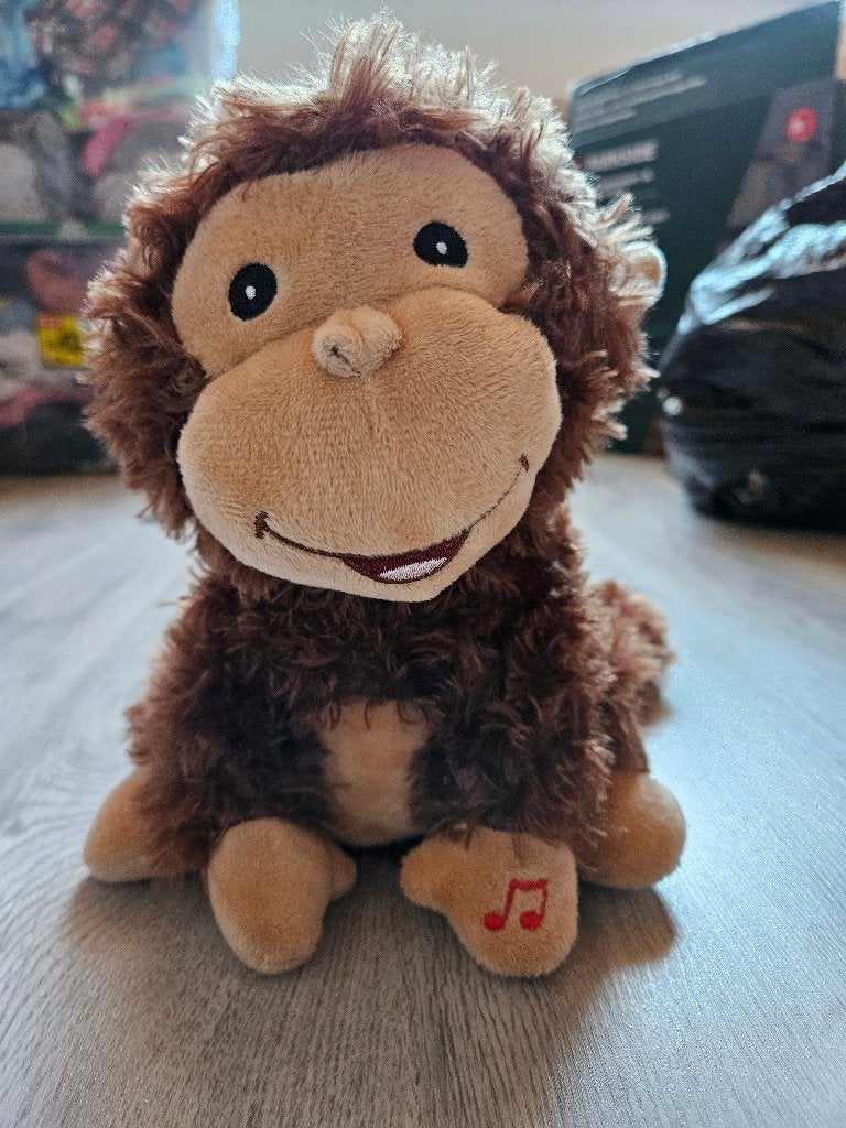 Dansende zingende aap, Kinderen en Baby's, Overige merken, Ophalen of Verzenden, Zo goed als nieuw, Bruin