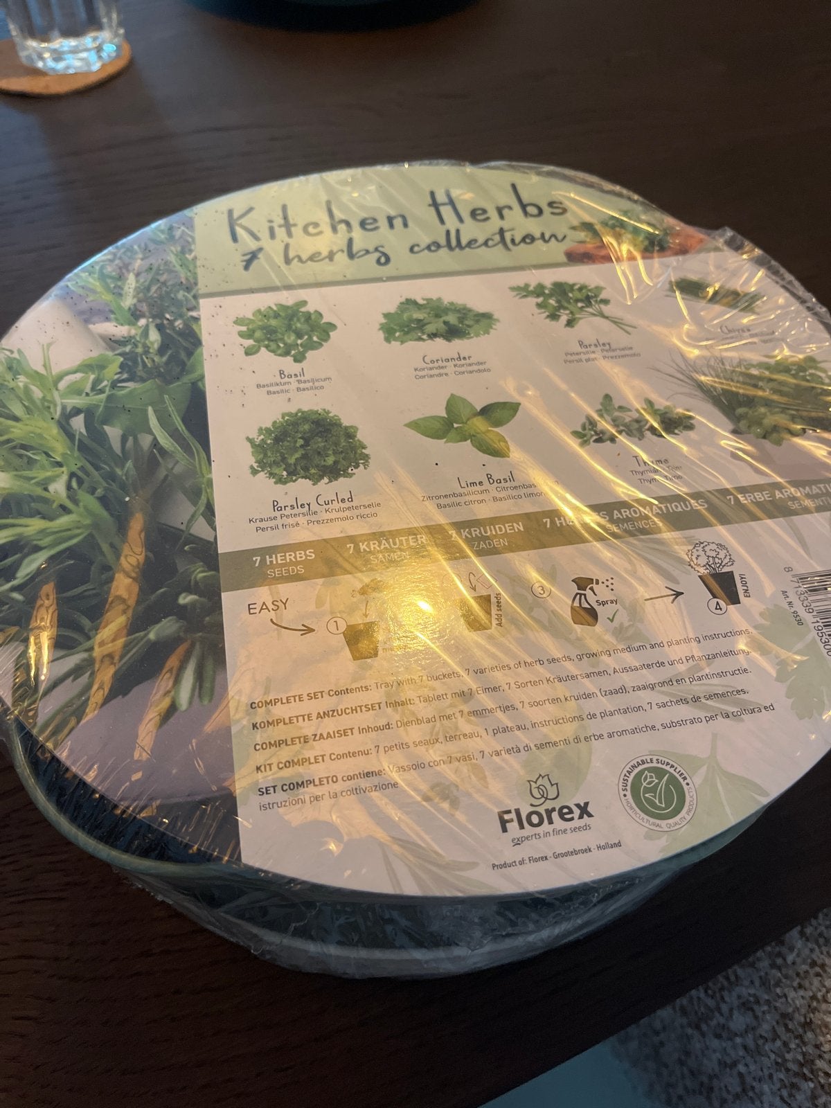 Florex Kitchen Herbs 7 soorten kruiden kweekset, Ophalen, Gehele jaar, Volle zon, Zaad