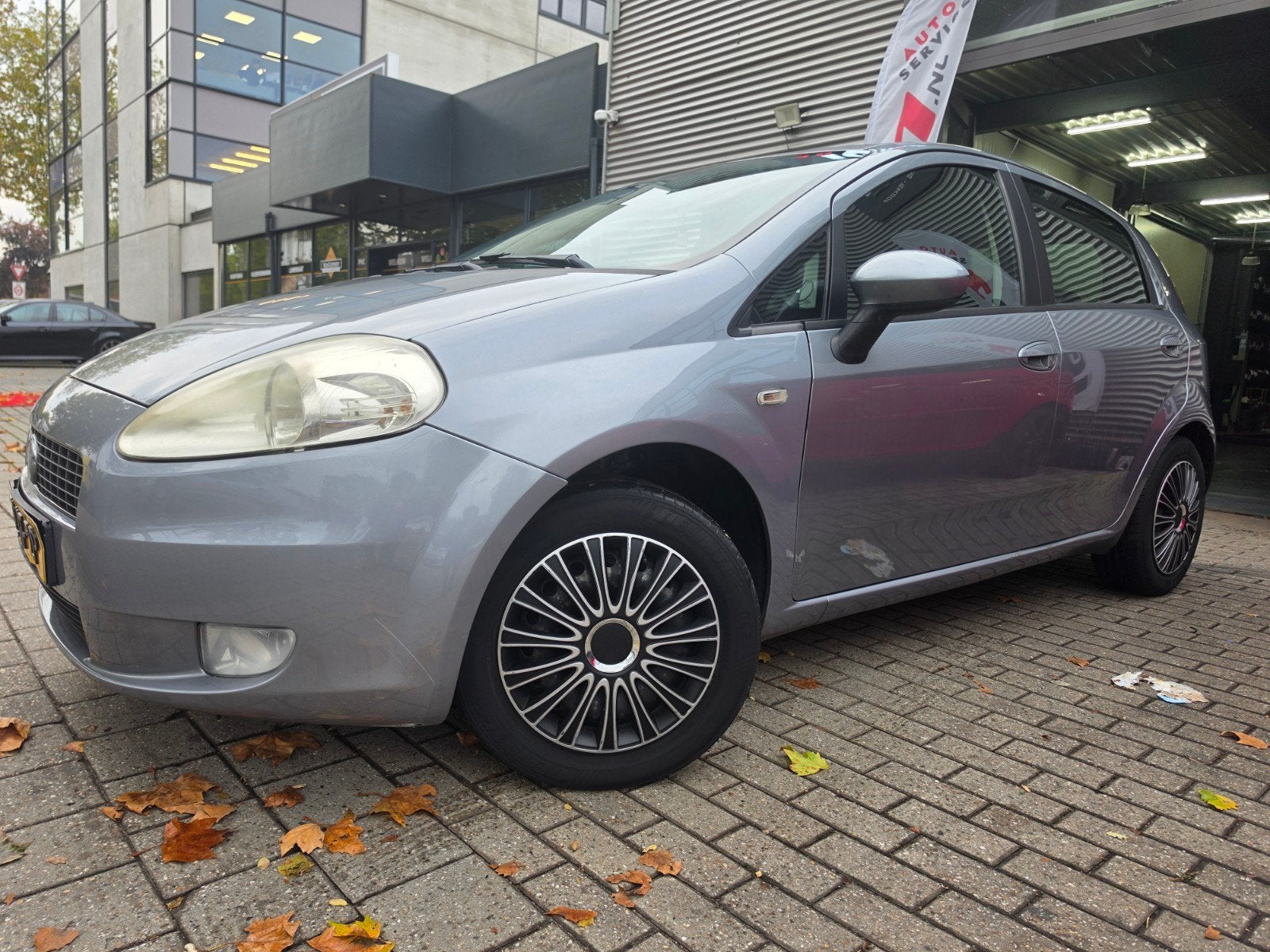 Fiat Punto 1.2 5DR 2007 Grijs, Auto's, 1005 kg, 40 €/maand, 1242 cc, 4 cilinders
