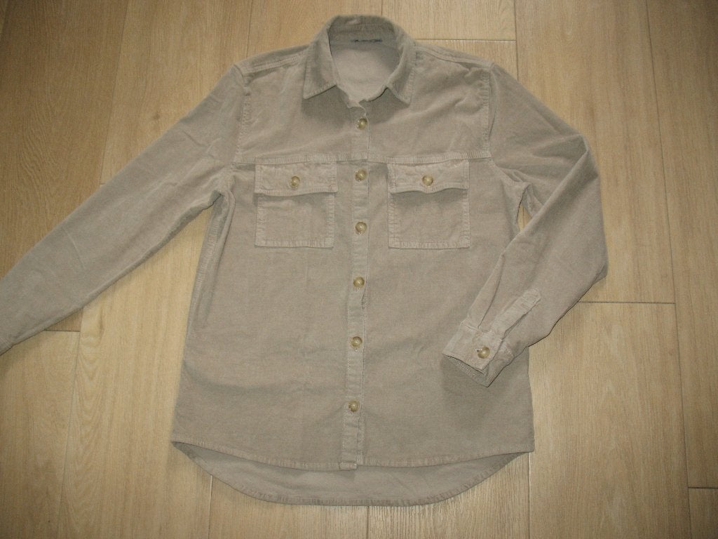 LTB Beige Corduroy Overhemd met Borstzakken, Maat 38/40 (M), Beige, Nieuw, Ophalen of Verzenden