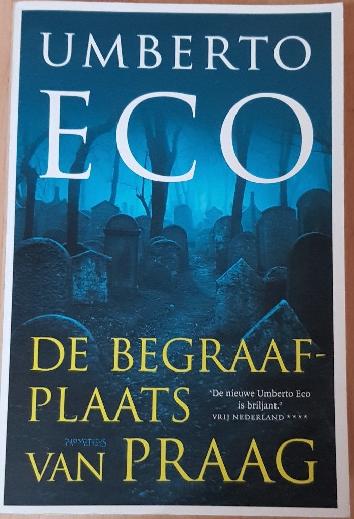 De begraafplaats van Praag - Umberto Eco, Ophalen of Verzenden, Gelezen, Umberto Eco