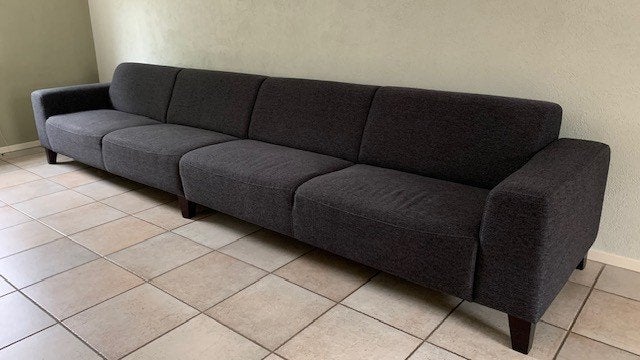 Grote bank (L= 410 , D=90cm) 5/6 persoons, Huis en Inrichting, Ophalen, Neutraal, 300 cm of meer, 75 tot 100 cm