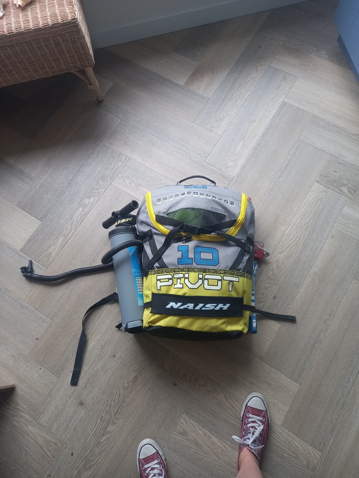 Naish Pivot 10m² Kite met pomp en tas, Twintip, Ophalen